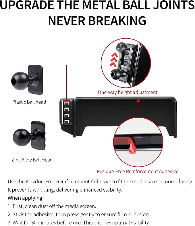Car Phone Holder for Audi A4&S4 17-19 Accessories /Q5 18-20 / A5 18-19/7-inch Screen Fixed Clip, Phone Mount Compatible with MagSafe, 360° Rotation Cell Phone Holder