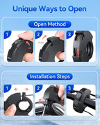 EXTRACTME Motorcycle Phone Charger, 2PC Ultra-Narrow Dual USB Type C 30W PD & Quick Charge 3.0 Motorcycle USB Charger, Waterproof Motorcycle USB Port for Phone, Tablet, GPS (Only 0.51 in Wide)