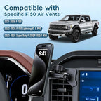 Car Vent Magnetic Phone Mount Compatible with 2021-2026 Ford F-150, 2022-2026 F-150 Lightning XL & PRO,2023-2026 Ford Super Duty, Metal Cell Phone Holder Cradles Bracket Stand for All Smartphones