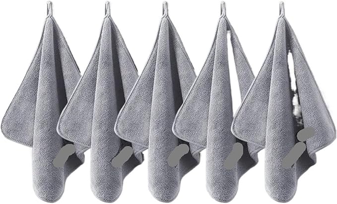 Microfiber Wash Towel Car Cleaning and Drying Cloth for Detailing and Care(30x30cm 5 piece)