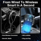 2026 Upgrade 3 in 1 CarPlay Adapter,Screen Mirroring Adapter for Car,Adapter for iPhone/Apple/Android Phone to Car Screen, Auto Connect(Black)