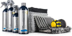 The Rag Company - Bug Scrubber & Exterior Finish Kit - Bug Remover, Nano Car Wash Soap, Quick Detailer, Automotive Glass Cleaner, Wash Mitt, Microfiber Towels & Detail Brush