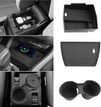 LUWU for 2025 2026 Subaru Forester Accessories Compatible with 2025 2026 Forester Wireless Charging Anti-Slip Mat - Center Console Cup Holder - Armrest Console Secondary Storage Box Insert Tray 3-Pack