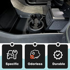 BestEvMod Gen 2 Lower Center Console Organizer Tray Compatible with Rivian R1T R1S 2026 2025 Gen 2 Fit 32oz Bottle Interior Accessories ABS Material with PVC Trim Floor Console Storage (Black)
