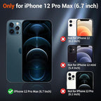 SUPFINE Magnetic for iPhone 12 Pro Max Case(Compatible with MagSafe)(Military Grade Drop Protection) Slim Translucent Matte Shockproof with Anti-Fingerprint Phone Case,Cangling Green