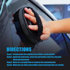 6" Car Detailing Clay Pad, Clay Bar Pad Disc for Auto Detailing, 1Pc Magic Clay Pad and 1Pc Hand Strap Applicator (6 Inch, Black)