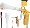 GOCCIDA Air Blow Gun Car Detailing Interior Car Cleaning Gun Car Dryer Air Blower for Car Detailing Air Gun Car Dust Cleaner Air Compressor Blower Gun with Nozzle and Auto Detailing Dusting Brush