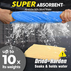 ARTIPOLY Premium Extra Large Shammy Cloth for Car Drying 2pk (34”x25”)-Super Absorbent XL Chamois Towel for Car-Reusable Shammy Towel for Car, Bathroom,Pets, Dust Remove, No Spots/Streak/Scratch
