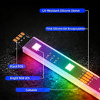 Battery Powered Golf Cart Canopy Lights, 2 Pack 4FT IP68 Fully Waterproof Golf Cart Roof Light Strip with Remote, Golf Carts Underglow RGB Led Strip Lights for EZGO Yamaha Marine Boat Kayak SUP UTV