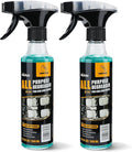 NUAN 2PCS All Purpose Degreaser for Car and House, Lemon Scent Mulit Heavy-Duty Cleaning Spray, Quick Stain Removal Foam Cleaner, 10.1 fl oz/300 ML