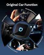Ottocast Mini Cube 3.0 Wireless CarPlay & Android Auto Adapter 2026– Plug & Play, Fast Auto-Reconnect (Black)