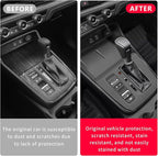 Temmis Center Console Silicone Organizer Wrap for Honda CRV 2023-2026 (Gasoline & Hybrid), Full-Wrap Center Consel Electrostatic adsorption Cover for Honda CRV-Black