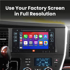 Wireless/Wired Adapter for CarPlay Android Auto Compatible with Toyota Sienna 2014-2019 Entune 2.0 High Definition Audio High Screen Resolution.