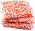 Microfiber Wash Pad, SPTA 3Pcs Ultra Wheel Pad Perfect for Wheels, Grills, and Tight Areas; Proprietary Microfiber Blend; Easily Releases Contaminates Upon Rinsing, 8.5in x 9.8in, Black/Orange-MT023B3