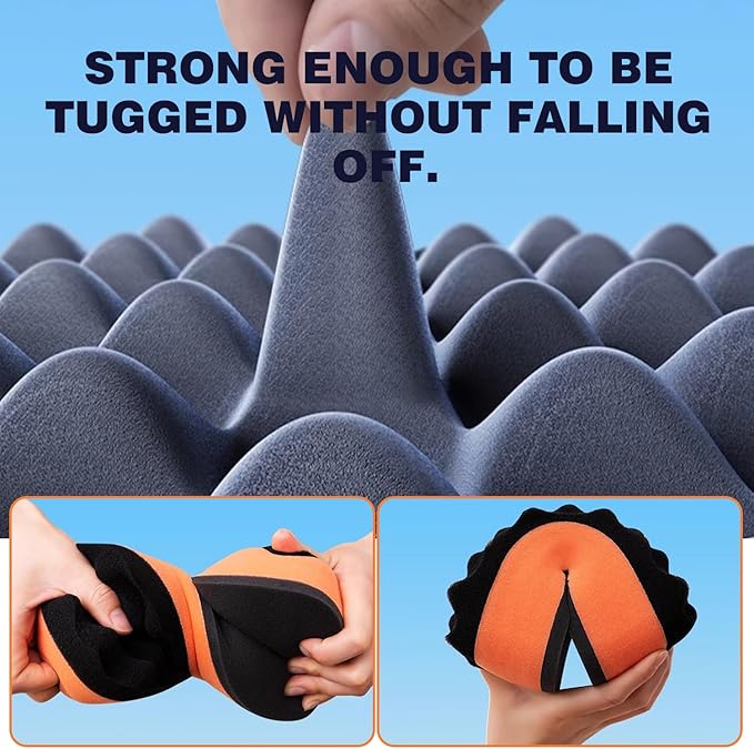 Car Wash Sponges, Soft Foam Sponges Extra Thick Large for Cleaning Non Scratch Sponges fit SUV RV Bike, Engineered for Rich Lather Ergonomic Grip Design Improve Cleaning Efficiency, Orange 3PCS