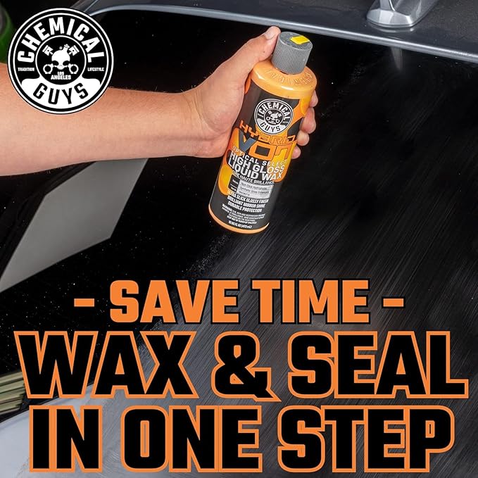 Chemical Guys TORQ Foam Blaster Wash & Wax Kit with Hybrid V7 Car Wash Soap and Hybrid V7 High Gloss Liquid Car Wax (3 Items, 32 Fl oz)