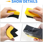 6 Pcs Tire Applicator Dressing Shine Sponge, Tire Dressing Applicator Pads, Color Polishing Sponge for Car Glass, Painted Steel & Porcelain