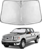 EcoNour Windshield Sunshade Compatible for Ford F150 2009-2012 2013 2014, Sun Visor for Front Windshield & Window Sun Shade Cover, UV Heat Blocker & Protector, Car Accessories