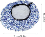 Microfibre Car Brush Cover, 2 Pieces Brush Cover for SB Washers/Wash Box Brush, Scratch-Free Car Washing,Universal Wash Mitt for Gentle Car Wash & Car Care - Blue