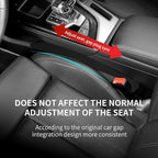 IHOTDER 2PCS Car Seat Gap Filler,Super Flexible Car Side Seat Gap Filler CCar interior Accessories,Universal Car Organizer Between Seats for Tightly Filling Seat Gaps(Carbon Fiber/2PCS)…