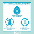 E-Cloth Windshield Haze Eraser, Auto Glass Cleaner, Car Windshield Cleaner, Cleaning Sponge for Windshields, Windows, Mirrors and Glass