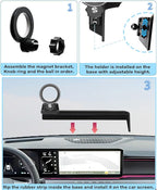 Car Phone Holder for 2024 2025 2026 kIA EV9 Accessories Apply to 12.3 Inch Touch Screen Fixed Clip Magsafe Cell Phone Mount Hands-Free 360° Rotation