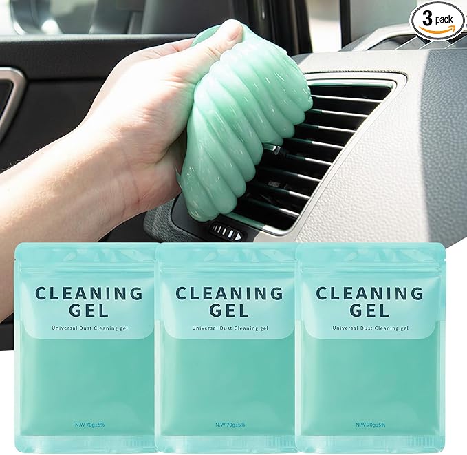 ASFSKY Car Cleaning Gel (3 Pack) Cleaning Putty Universal Dust Cleaning Car Interior Cleaner Keyboard Dust Remover Car Slime Gifts for Men Women Girl