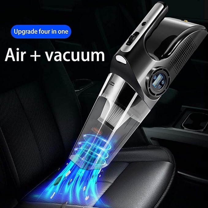 Car Vacuum Cleaner - Portable Handheld Mini Vacuum Cleaner Attachments - Small Vacuum for Car, RV, Boats, Travel - Car Accessories，Multifunctional 4-in-1 Portable Car Vacuum