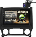 8Core 64GB ROM Car Radio for Chevy Silverado GMC Sierra 2014-2018, Android 13 10.1" Stereo with Wireless CarPlay Android Auto BT GPS SWC Backup Camera 4GB RAM + 64GB ROM