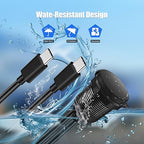 Dual Port USB C 3.0 Male to USB C 3.0 Female Extension Cable,Flush Mount Waterproof Panel Cable for Car,Truck,Boat,Motorcycle Dashboard 3.3ft