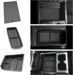 for 3PCS Center Console Organizer Tray&Console Tray Compatible with 2014-2018 Chevy Silverado/GMC Sierra 1500& 2015-2019 Silverado&Sierra 2500HD/3500HD - Full Console w/Bucket Seats Only