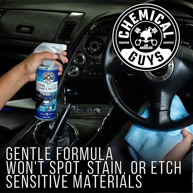 Chemical Guys SPI220 Total Interior Cleaner and Protectant, 128 fl oz (1 Gallon) with 16 fl oz Spray Bottle (2 Item Bundle) Safe for Cars, Trucks, SUVs, Jeeps, Motorcycles, RVs & More