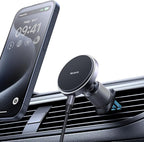 mcdodo for Magsafe Car Mount Charger [18 Strong Magnets], for Car air Outlet, 15W Wireless Car Charge, Universal Phone Mount for Car Wireless Charger Fits iPhone 15 14 13 12