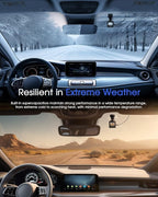 Dash Cam 2K, WiFi Dashcams with APP, External GPS, 1.5'' IPS Screen, Front Dash Camera for Cars, Mini Car Camera, WDR Night Vision, 24H Parking Monitor, Loop Recording, G-Sensor