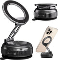 JKSML Magnetic Car Phone Holder [98LBS Strongest Suction & 2800gf Magnetic] 360° Adjustable Foldable Car Mount for Magsafe, Versatile for Car/Gym/Mirror Mount/Daily Stand, for iPhone & Android, Black