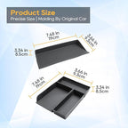 LFOTPP for 2024 2025 2026 CX-90 CX-70 Center Console Organizer for 2024 2025 2026 CX-90 CX-70 Middle Armrest Storage Tray Insert Non-Slip 2PCS CX-90 CX-70 Accessories