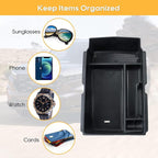 LFOTPP 2026 CRV Center Console Organizer for 2023 2024 2025 2026 Honda CRV Accessories ABS Plastic Armrest Console Tray Compatible with 2023-2026 CRV EX/EX-L/Hybrid Sport/Hybrid Sport Touring