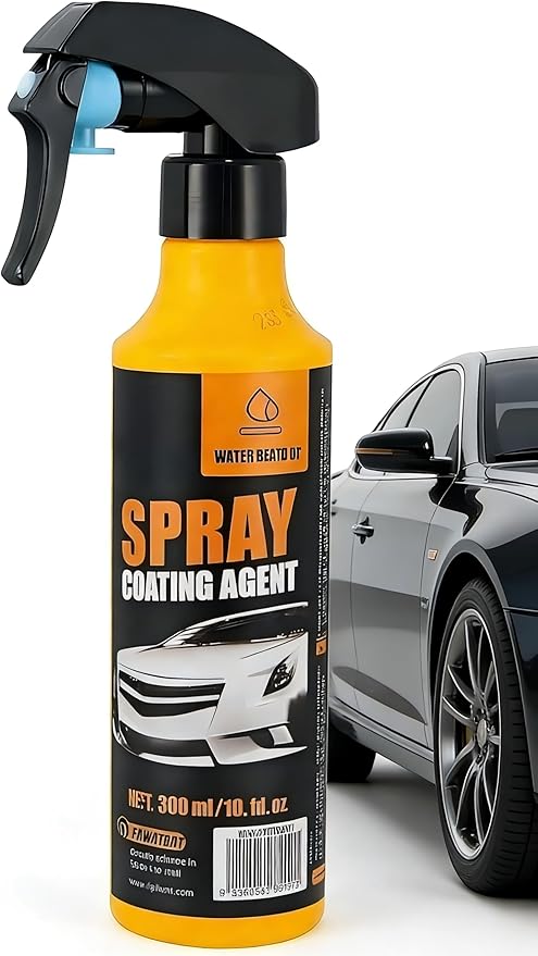 Berthg Ceramic Coating for Cars -300ml Nano Hydrophobic Ceramic Spray Coating Agent, Easy-to-Spray Auto Paint Protection Kit with Microfiber Cloth for Car Coating Spray & Shine