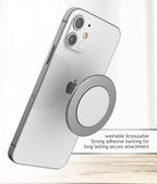 ENCASED Stick-on iPhone Holder, Compatible with MagSafe Mount (Ultra Slim 0.15") Secure Magnetic Mounting Disk for Wall, Car Dash, Home Gym, Kitchen Fridge Accessories (Adhesive Sticker Back)