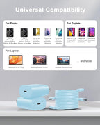 Type C Charger Fast Charging, 2Pack [10FT&6FT] Long USB C Cable with 25W Phone Super Fast Charger Block Compatible with Galaxy S25/S24/Plus/Ultra,iPhone 15/16/17/Air/Plus/Pro Max