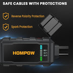 HOMPOW 6000A Car Jump Starter, Portable Car Jumper Starter Battery Pack for All Gas and Up to 12L Diesel Engine, 12V Jump Box with LCD Display, USB Ports and 3 Modes Flashlight
