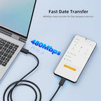 60W USB C Charger with 5A Cable for Super Fast Charging Adapter for Samsung S26 Ultra S25 S23 A17 A16 Wall Plug Power Adaptor for iPhone 17 Pro Max 16 15 Pixel 10a 9a USB-C to Type C PD Charge Cord 1M