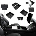 10PCS Center Console Organizer Tray for 2025 2026 Tesla Model Y Juniper Accessories, Under Seat Storage Armrest Hidden Storage Box Cup Holder Charger Pad for Tesla Model Y Juniper (Not fit Standard)