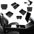 10PCS Center Console Organizer Tray for 2025 2026 Tesla Model Y Juniper Accessories, Under Seat Storage Armrest Hidden Storage Box Cup Holder Charger Pad for Tesla Model Y Juniper (Not fit Standard)