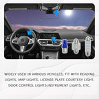 24PCS LED Interior Car Lights, Interior Car Lights Dome Light Set T10 31 mm 42 mm Replacement Bulbs for Top Map Dome Tail Cab Lights and License Plate Courtesy Lights Accessories (Blue)