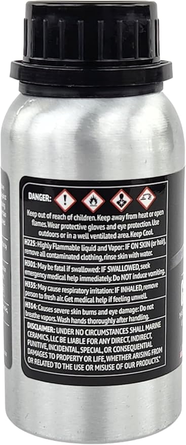 Professional Metal & Chrome Ceramic Coating (150ml Bundle) / 18 Month Protection from Rust, Scratches, Water Spots / 2x Thicker, Easy Application for Railings, Anchors and more