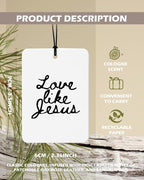 Cute Black Christian Car Air Freshener 4 Pcs, Preppy Floral Religious Bible Verse Hanging Air Freshener for Cars Bathroom Dorm Books Decor, Pink Girly Accessories Gifts for Women Girls
