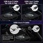 CB6 AI Box CarPlay Support for YouTube/TikTok, 2025 Wireless CarPlay Adapter with ChatGPT Assistant, Android 13,GPS Tracking, 4G LTE, Plug & Play, for Cars with Wired CarPlay/AA, 4G+64G, Black