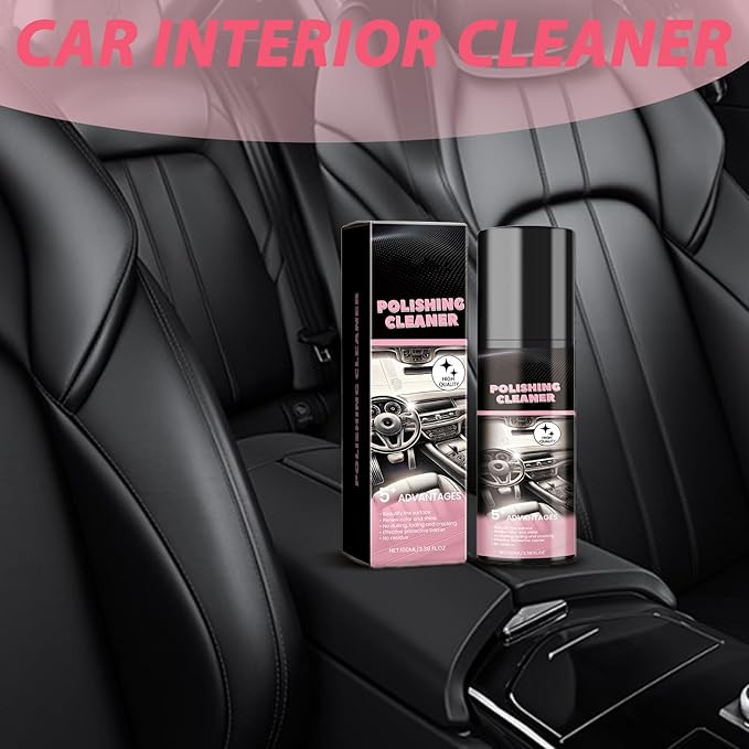Car Interior Cleaner,100ml Car Interior Cleaner,Total Interior Cleaner & Protectant,Vehicle Interior Polish,Protectant & Dressing, Decontaminatio, Interior All Purpose Car Cleaner(2pcs)