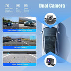 Wireless Apple Carplay Screen for Car,11.26" Portable Car Play & Android Auto Touch Screen, Upgraded Car Stereo with 4K Dash Cam,Backup Camera/Mirror Link/Voice Control/GPS/AUX/FM for All Vehicles